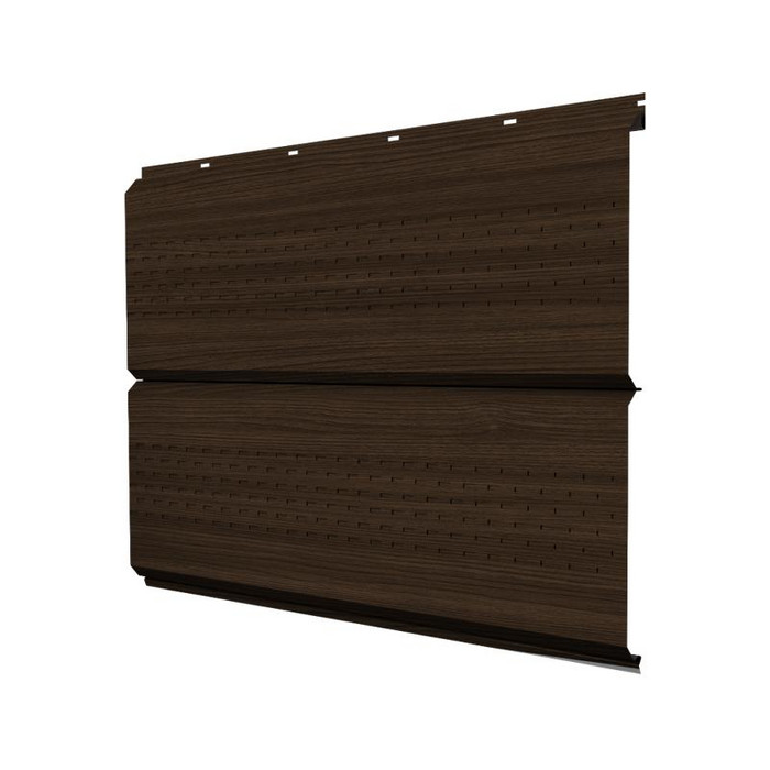 Софит ЭкоБрус new c перфорацией 0,45 Print Elite Coffee Wood